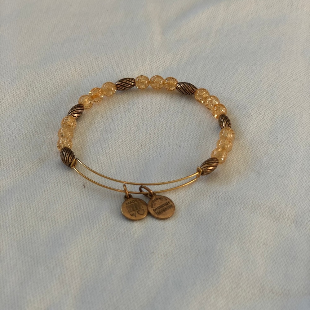 Alex and Ani Expandable Beaded Bangle - Caramel